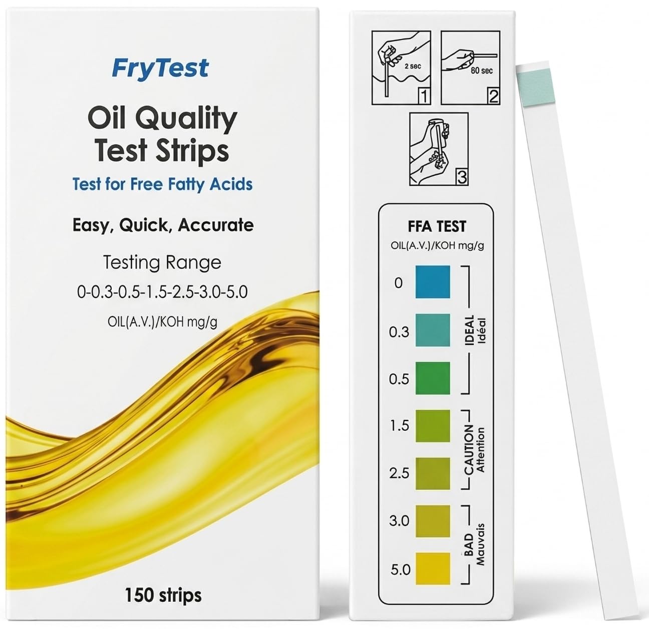 FryTest 100 — Frittieröl-Teststreifen (100 Tests)